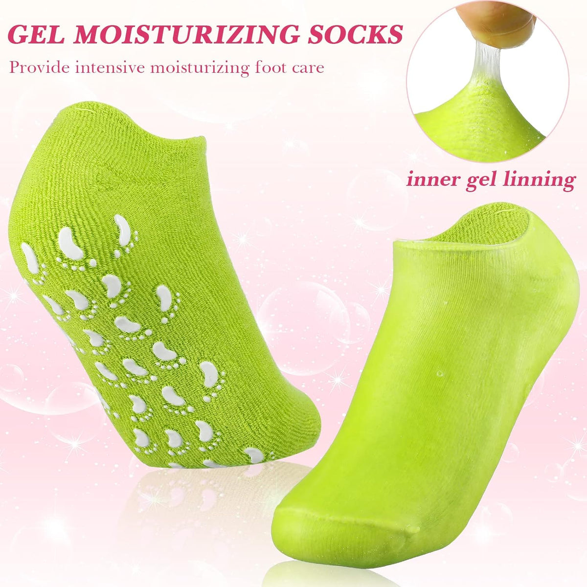 Moisturizer Silicone Gel Socks - Image 2 | BNH Traders