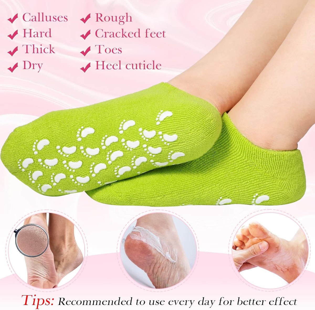 Moisturizer Silicone Gel Socks - Image 5 | BNH Traders
