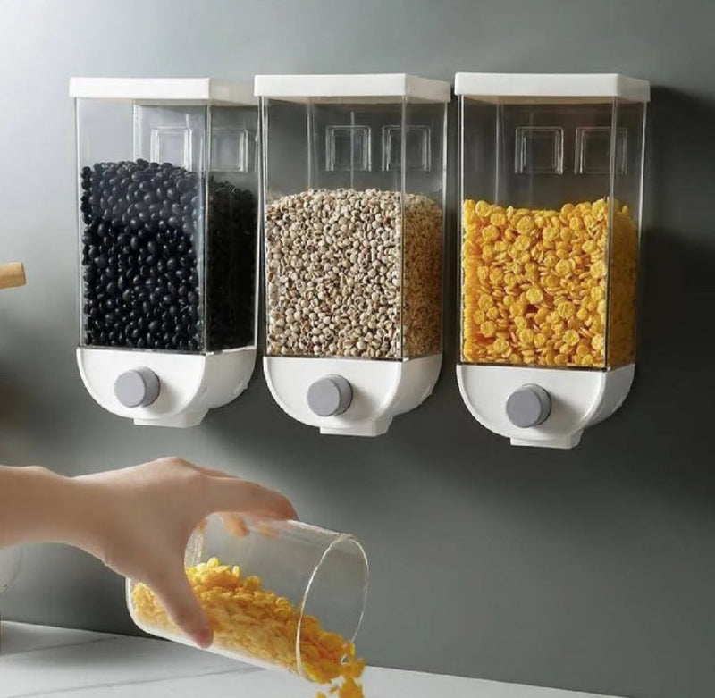 1.5L Wall Mounted Rice & Pulses Dispenser - Spice Box And Jar | BNH Traders Pakistan