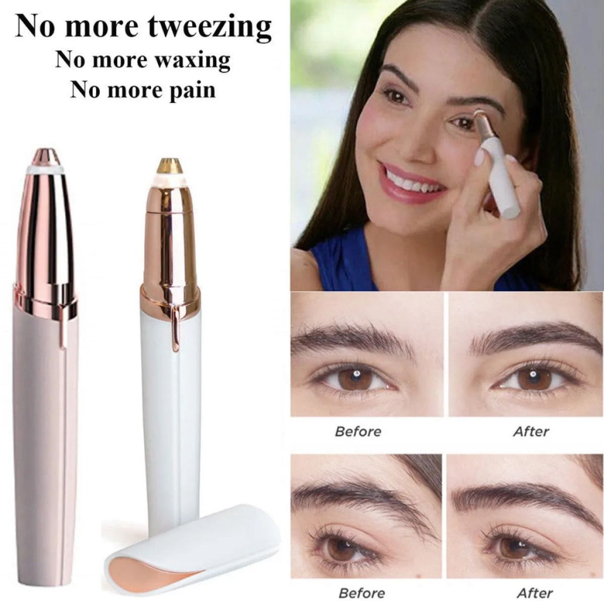 Flawless Eyebrow Trimmer Rechargeable - Trimmer And Hair Remover | BNH Traders Pakistan