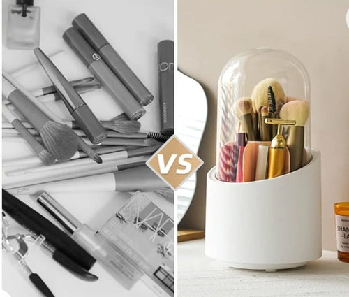 Acrylic Makeup Brush Holder - Makeup And Jewellery Organizer | BNH Traders Pakistan