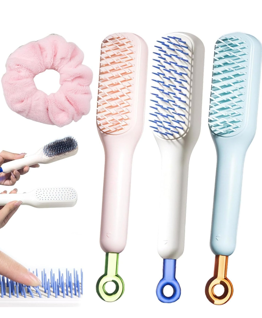 Self Cleaning Hair Comb - Hair Styling Tool | BNH Traders Pakistan