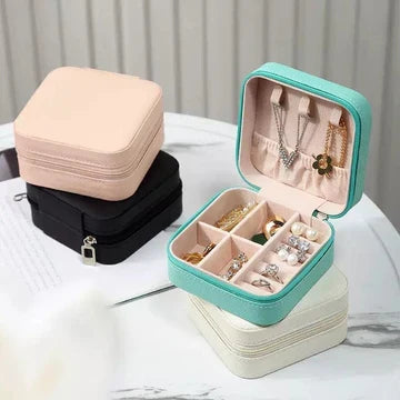 Leather Jewellery Box - Makeup And Jewellery Organizer | BNH Traders Pakistan