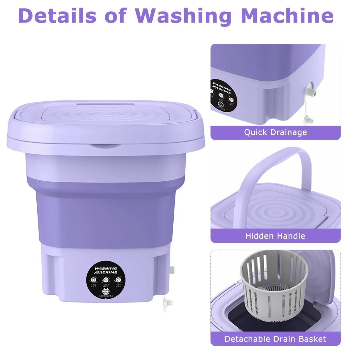 Mini Portable Baby Washing Machine - Image 3 | BNH Traders