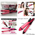 2 in 1 Nova NHC-2009 Hair Curler and Hair Straightener - Hair Styling Tool | BNH Traders Pakistan