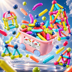 Magnetic Rod Upgraded and Thickened Kids 25 Pcs - Kids Toy | BNH Traders Pakistan