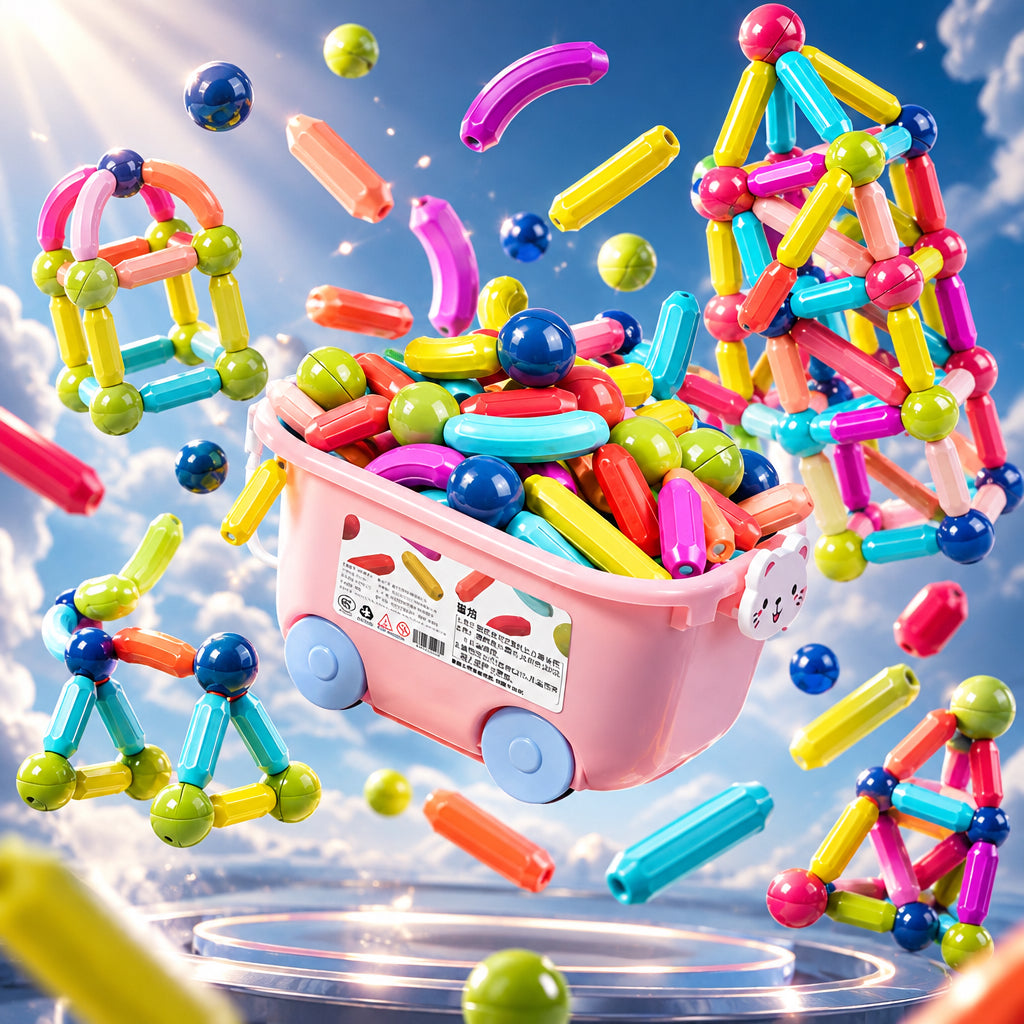 Magnetic Rod Upgraded and Thickened Kids 25 Pcs - Kids Toy | BNH Traders Pakistan