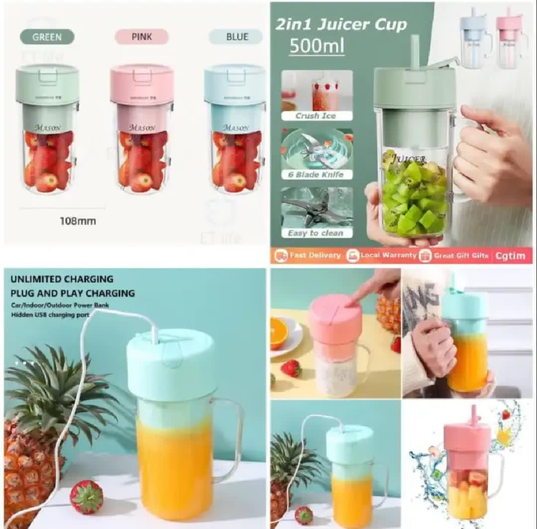 2 in 1 Juicer Cup 500 ml - Image 2 | BNH Traders