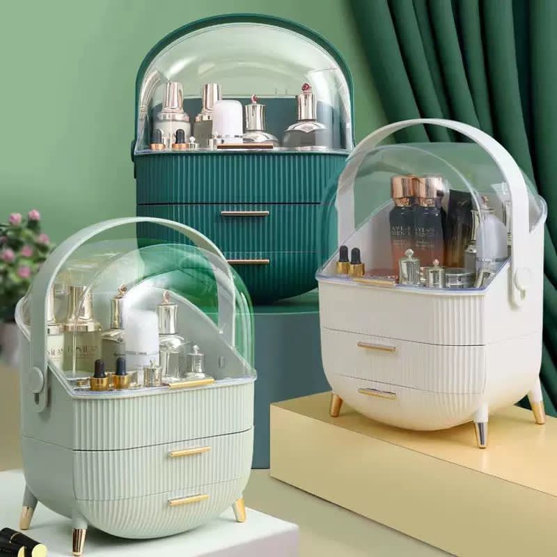 Light Luxury Cosmetics Storage Box - Makeup And Jewellery Organizer | BNH Traders Pakistan