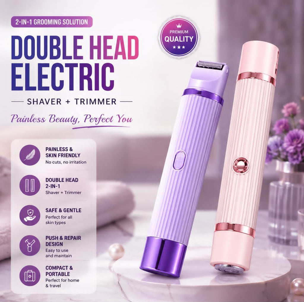 2 in 1 Dual Head Shaver Women, Electric Bikini Trimmer - Trimmer And Hair Remover | BNH Traders Pakistan