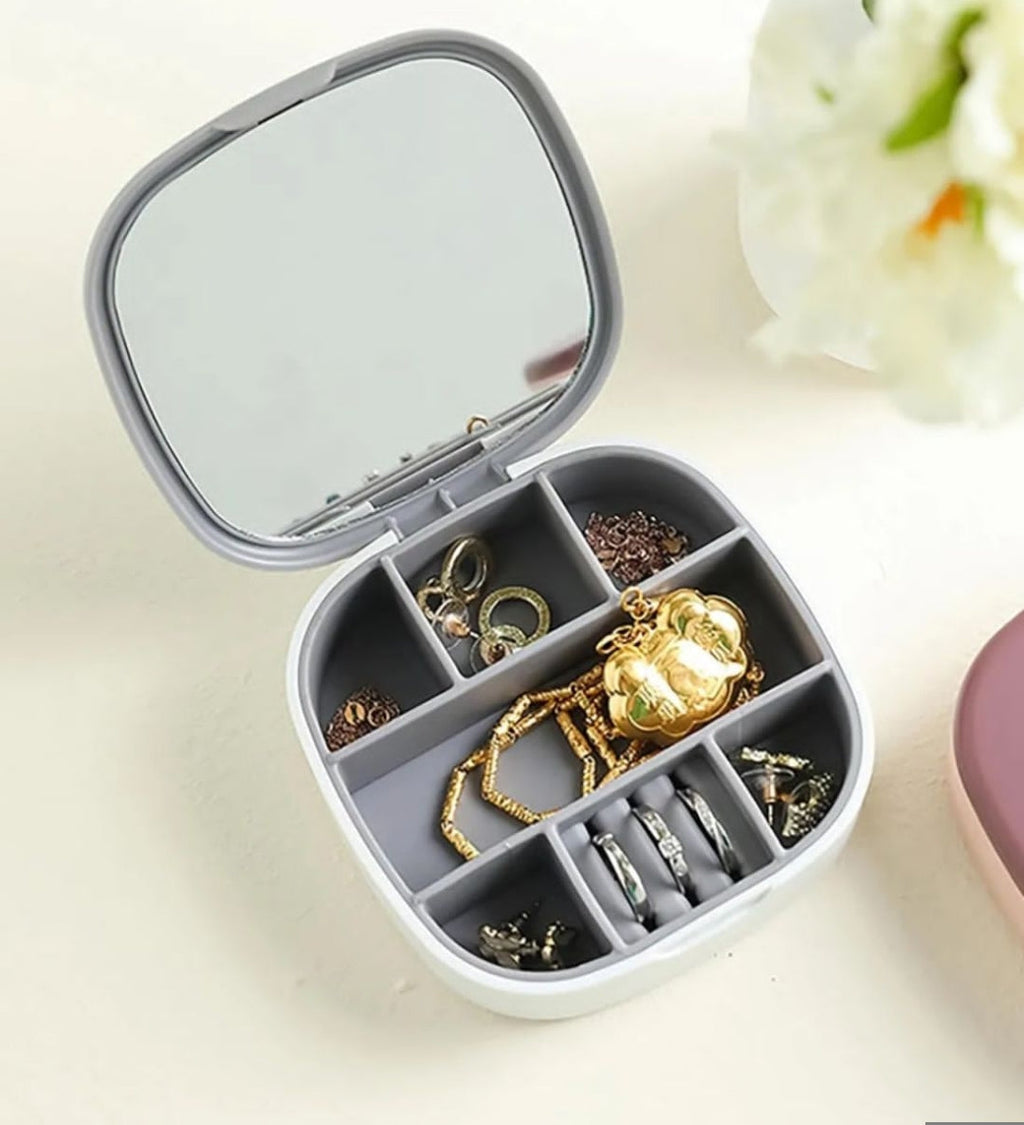 Mini Jewelry Box Ring Organizer - Makeup And Jewellery Organizer | BNH Traders Pakistan