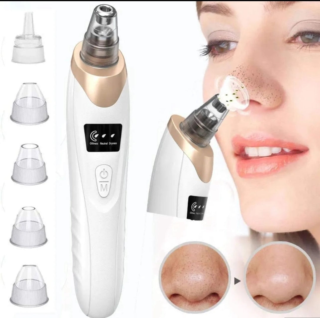 Rechargeable 5 in 1 Multifunctional Black Head Removal Machine - Skincare Tool | BNH Traders Pakistan