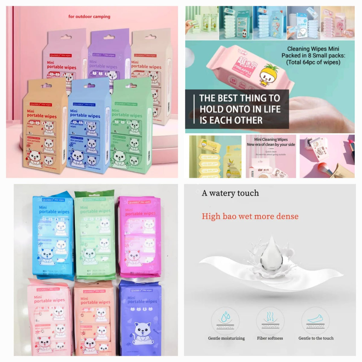 Cleaning Mini Packed Wipes - Image 2 | BNH Traders