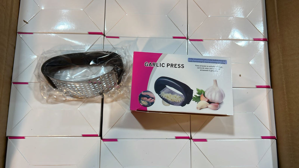 Stainless Steel Garlic Press Crusher - Image 2 | BNH Traders