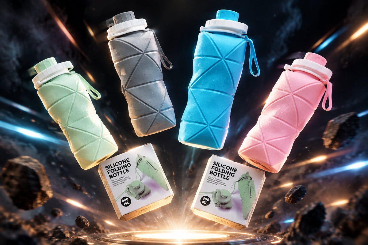 Silicone Folding Bottle - Water Bottle | BNH Traders Pakistan