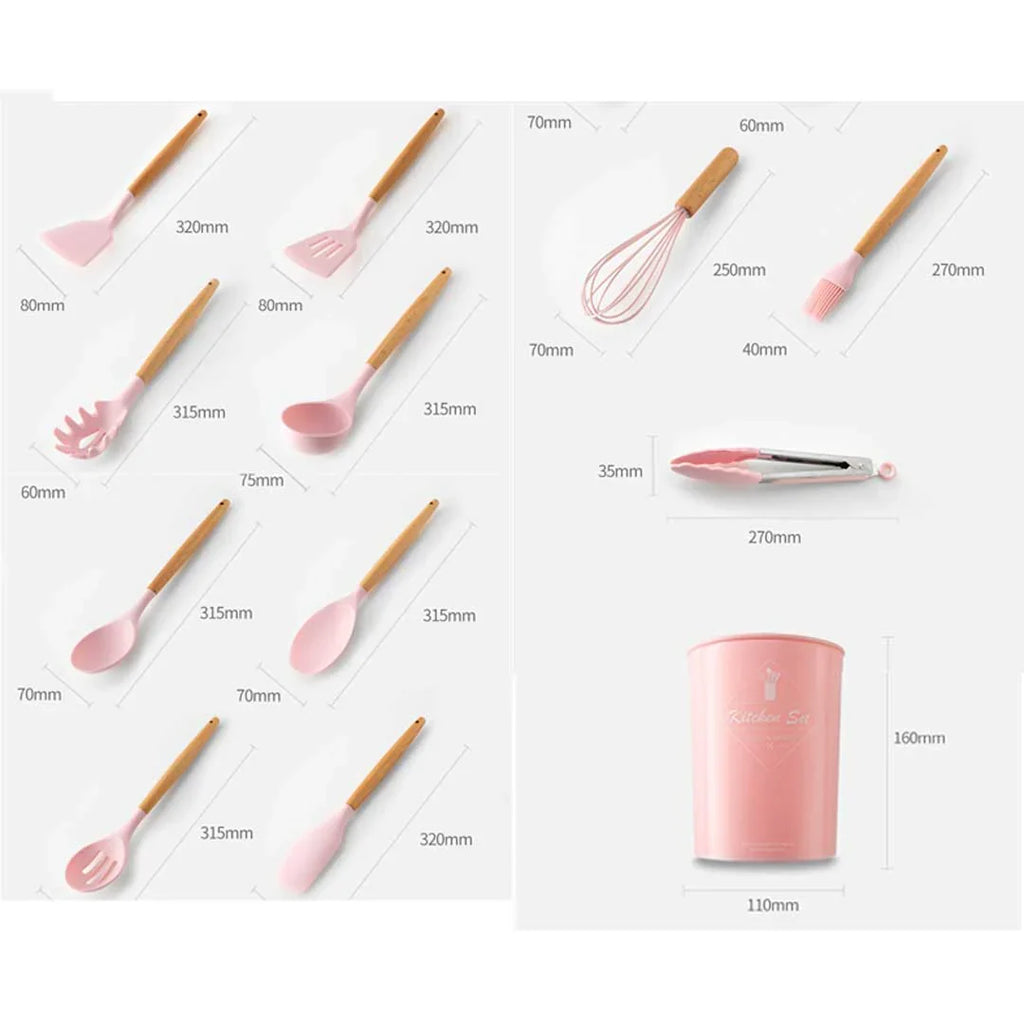 Silicone Utensils 12 Pcs Set - Image 5 | BNH Traders