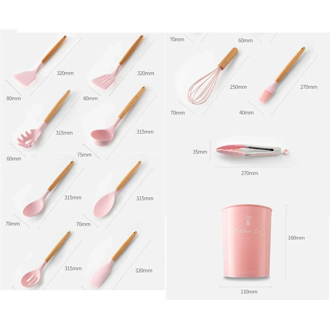 Silicone Utensils 12 Pcs Set - Image 5 | BNH Traders